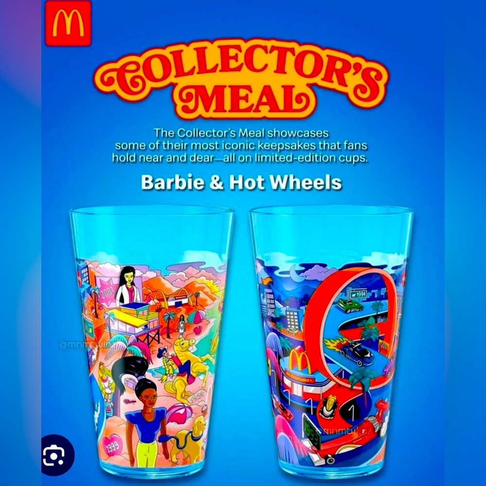 McDonald’s 2024 collector’s cup Barbie/Hotwheels